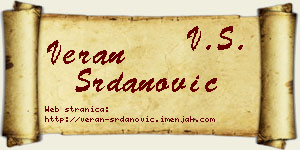 Veran Srdanović vizit kartica